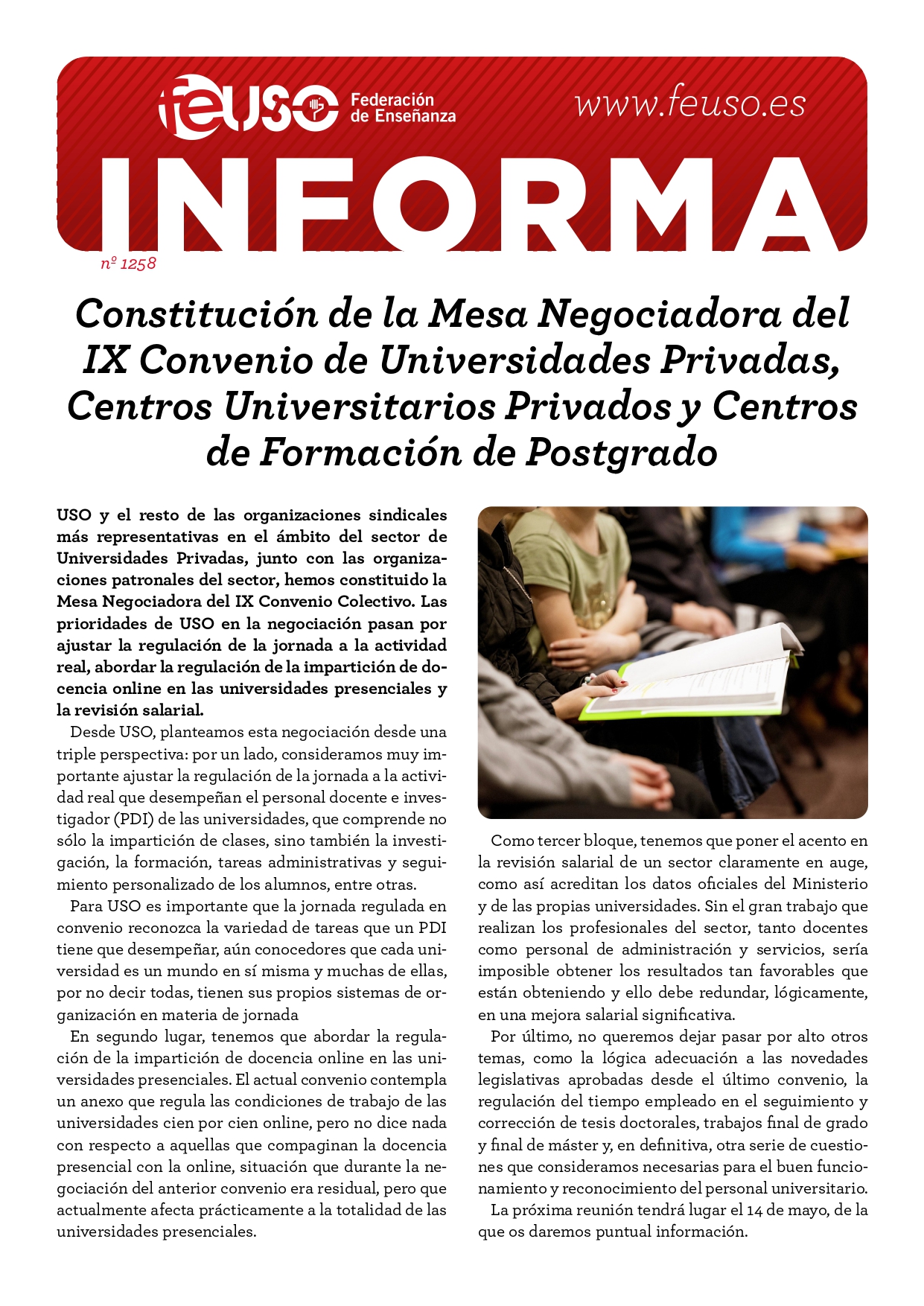 FEUSO informa